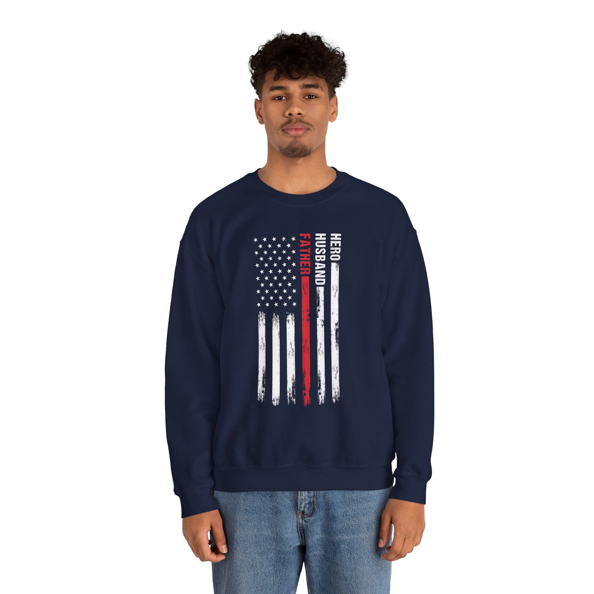 Dad’s Sweatshirt – Hero Husband Father Design