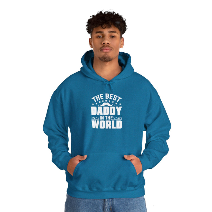 Dad’s Hooded Sweatshirt – The Best Daddy in the World Design