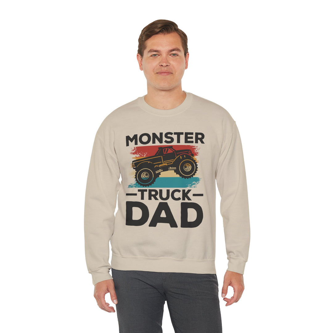 Dad’s Sweatshirt – Monster Truck Dad Design