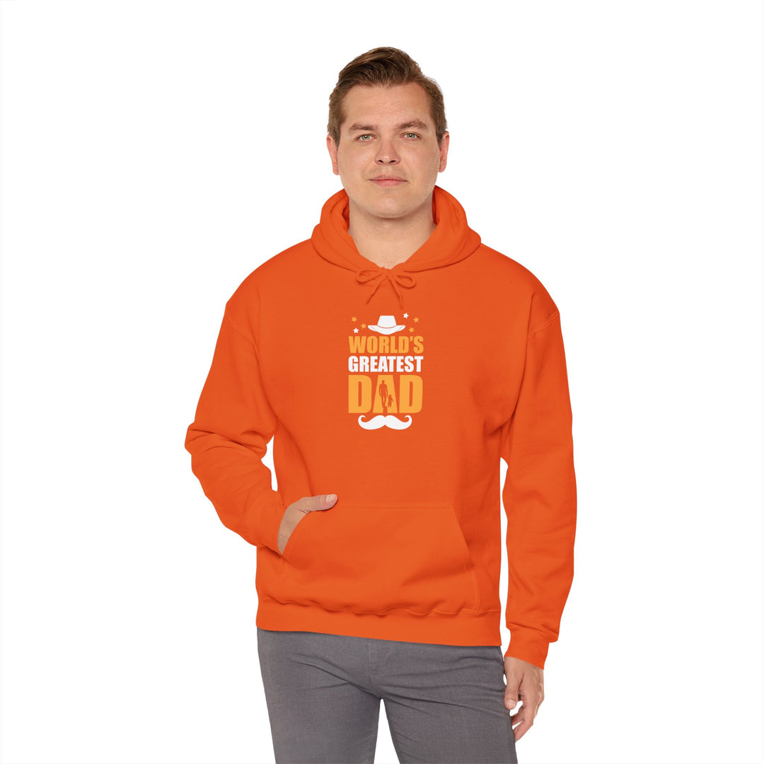 Dad’s Hooded Sweatshirt – World's Greatest Dad Design