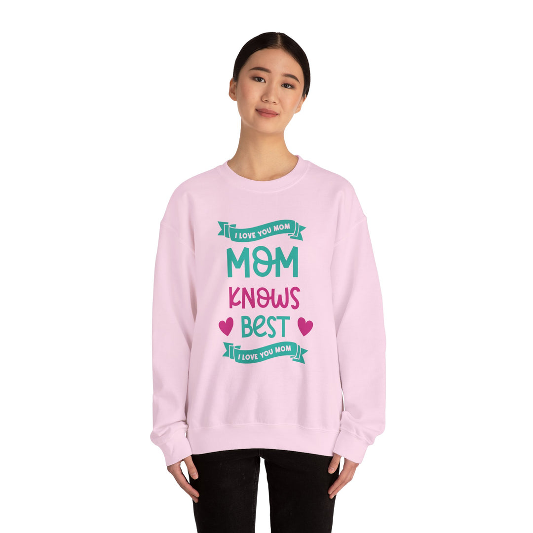 Mom's Sweatshirt - I Love You Mom Design