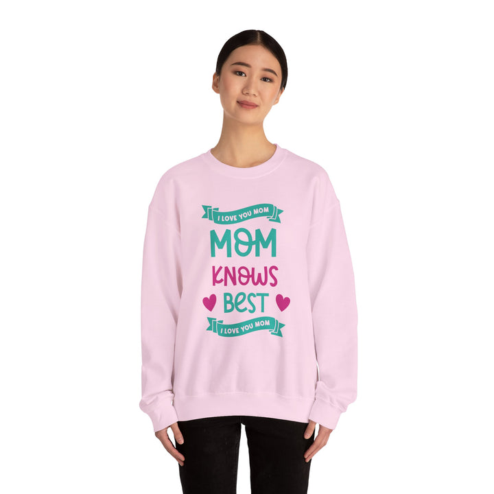 Mom's Sweatshirt - I Love You Mom Design