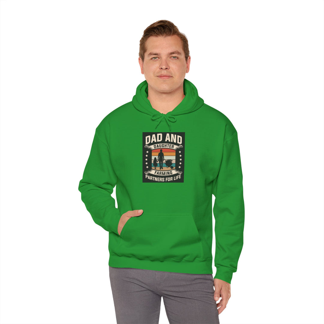 Dad’s Hooded Sweatshirt – Dad and Daughter Farming Partners For Life Design