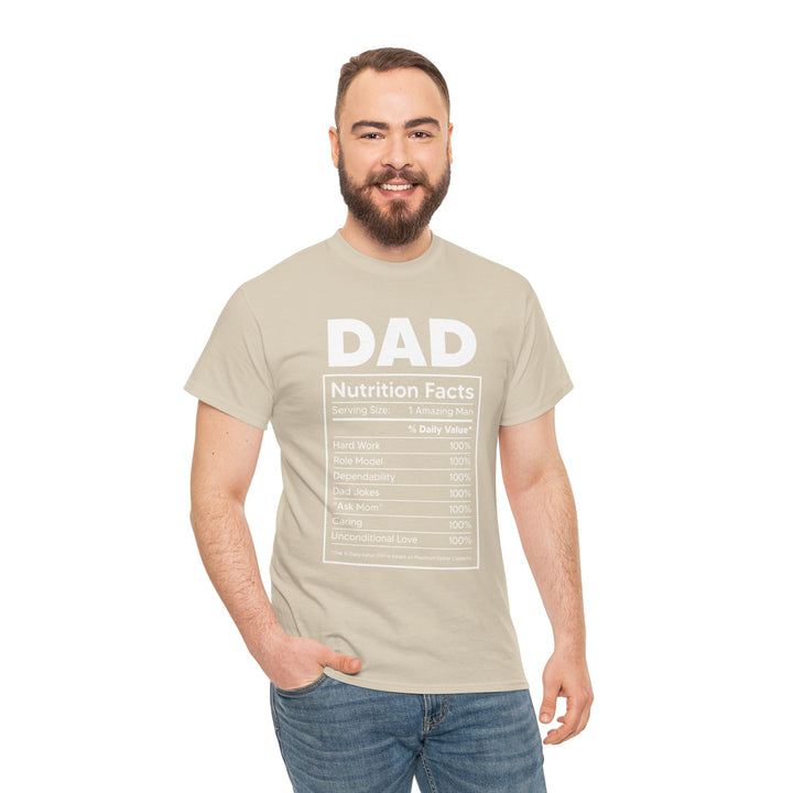 Dad's T-Shirt - Dad Nutrition Facts Design