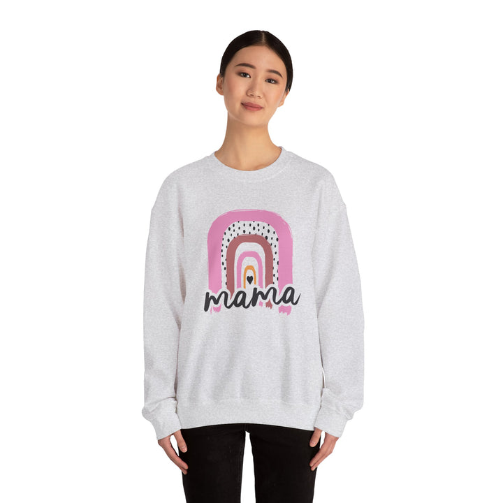 Mom's Sweatshirt - Mama Rainbow Design