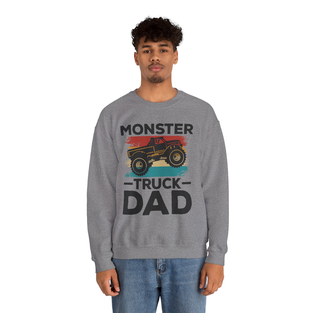 Dad’s Sweatshirt – Monster Truck Dad Design