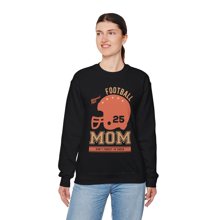 Mom's Sweatshirt - Biggest Football Fan Cheerful Design for Game Days