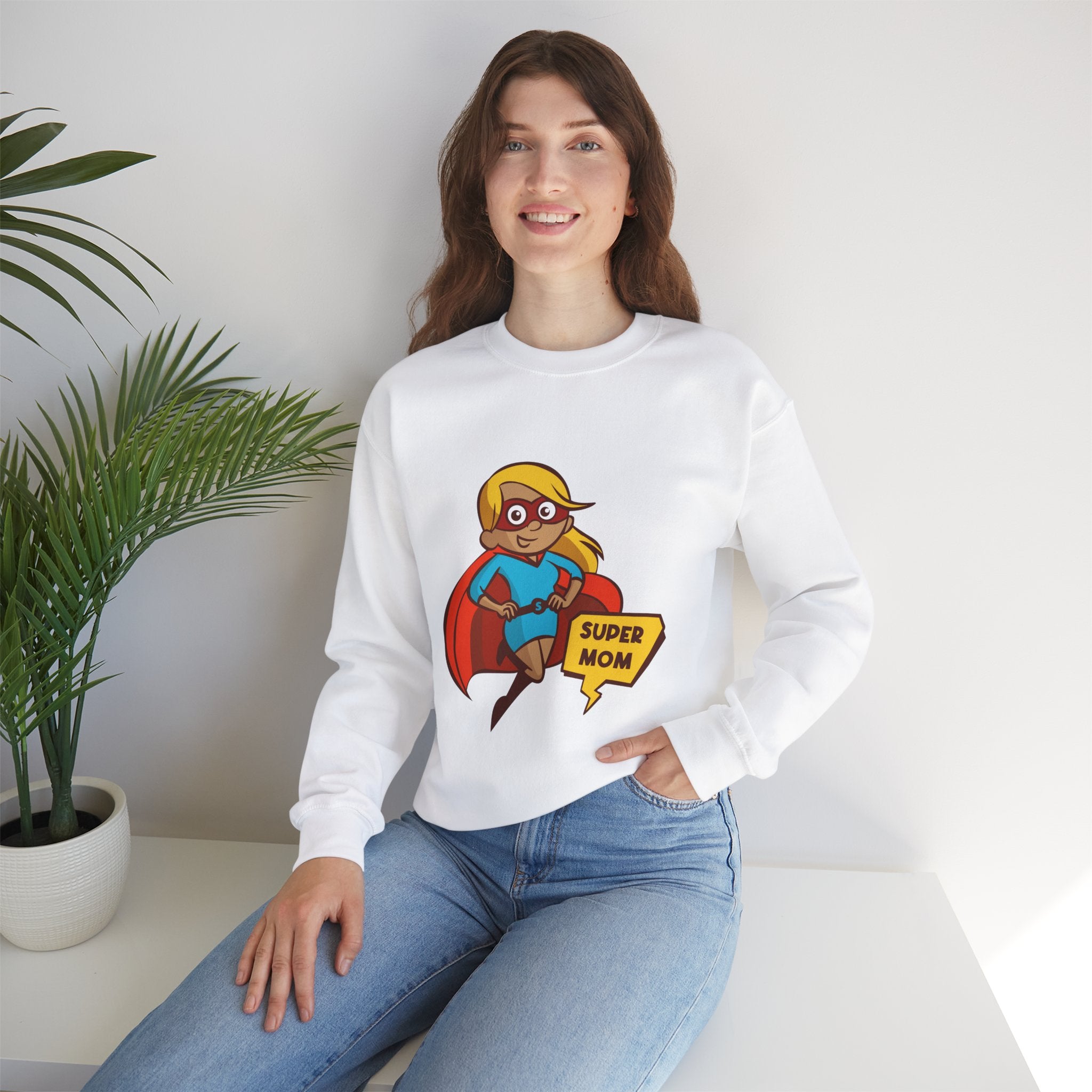 Mom Sweatshirt - Super Mom Design