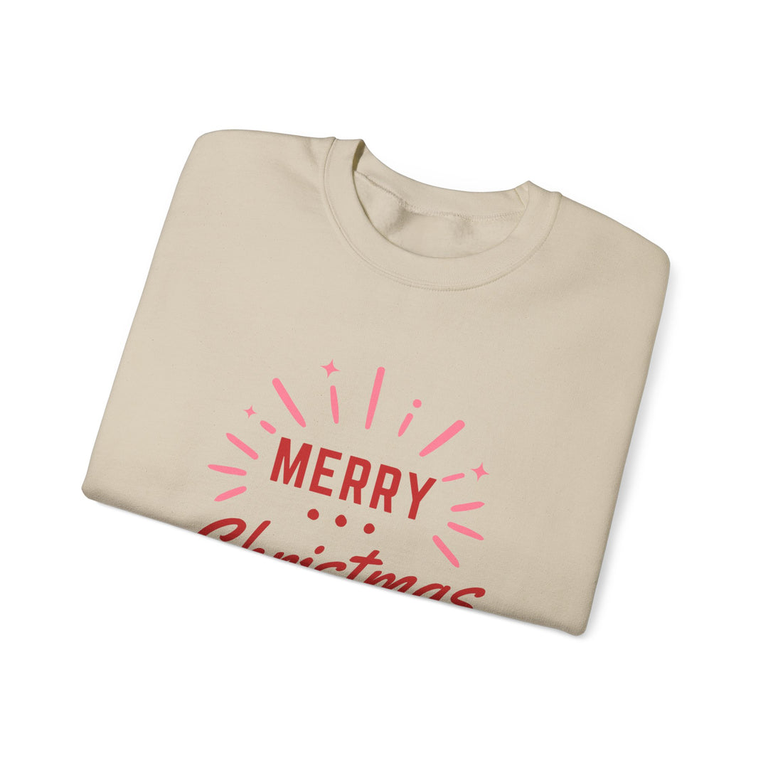 Christmas Sweatshirt — Merry Christmas Vibes Cozy Holiday Crewneck