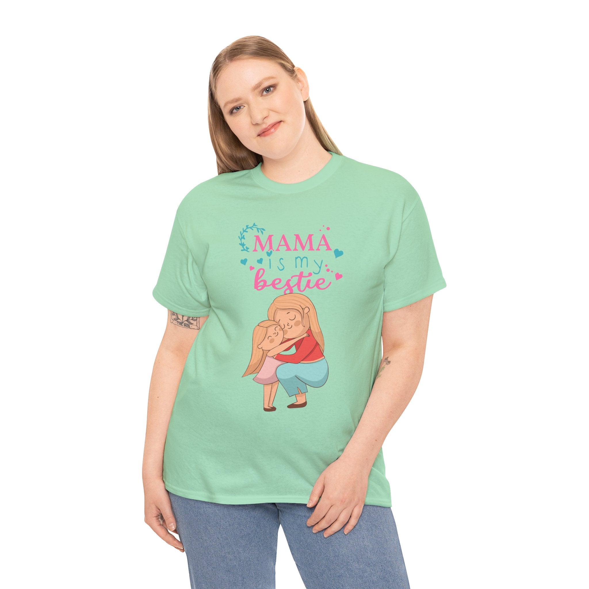 Mom T-Shirt - Mama Is My Bestie Design