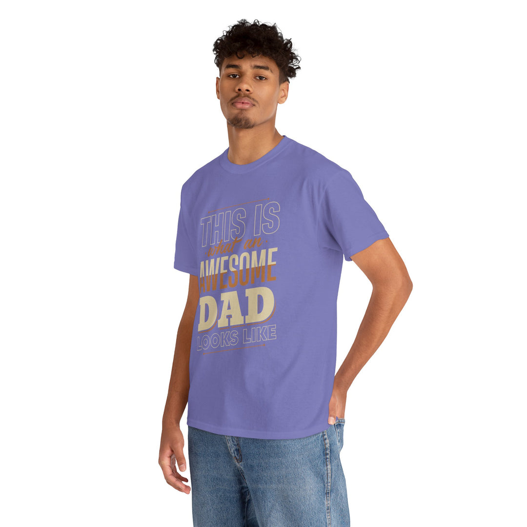 Dad's T-Shirt - This is What an Awesome Dad Looks Like Design