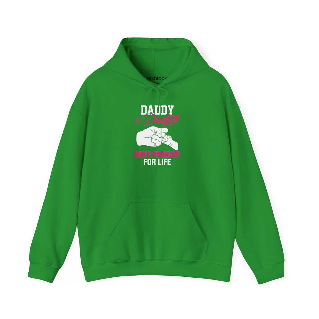 Dad’s Hooded Sweatshirt – Daddy & Daughter Best Friends Forever Design