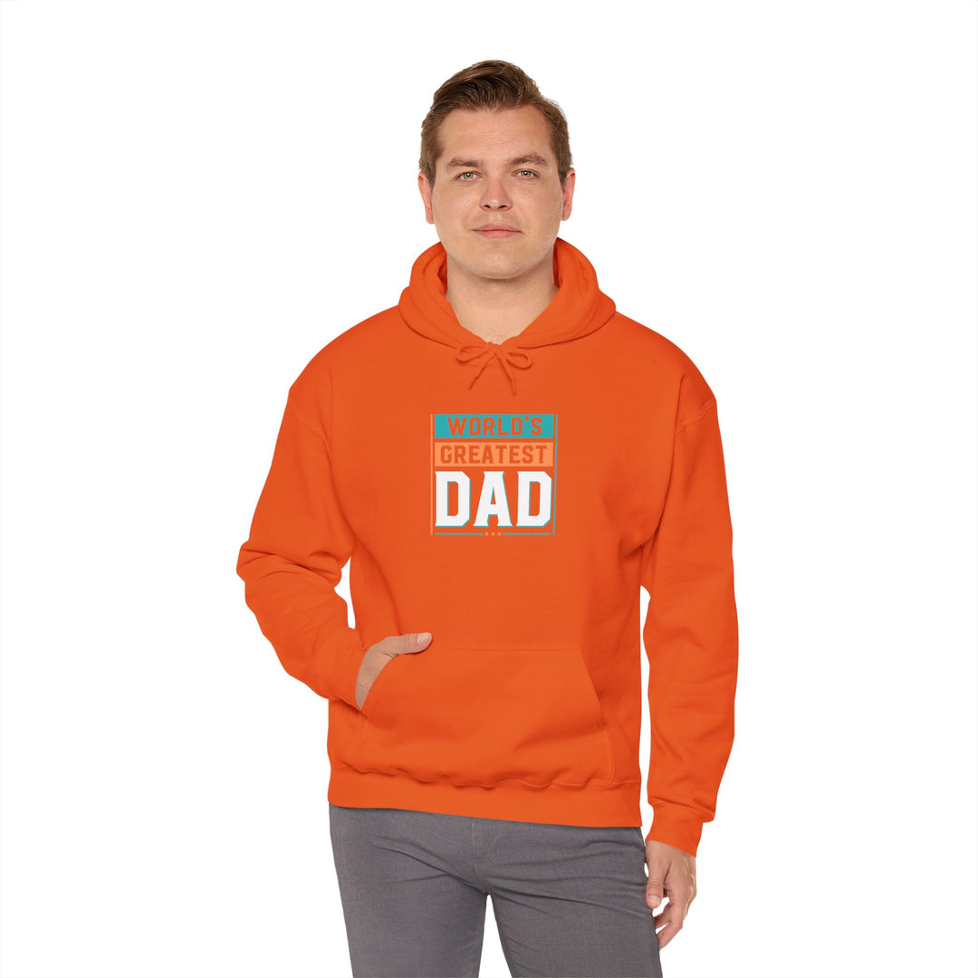 Dad’s Hooded Sweatshirt – World's Greatest Dad Design