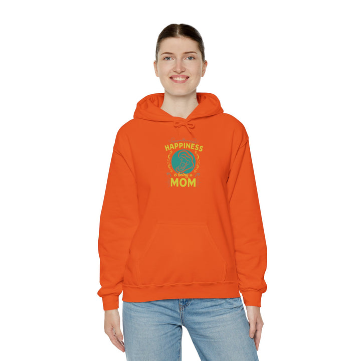 Mom's Hooded Sweatshirt – Happiness is Being a Mom Design