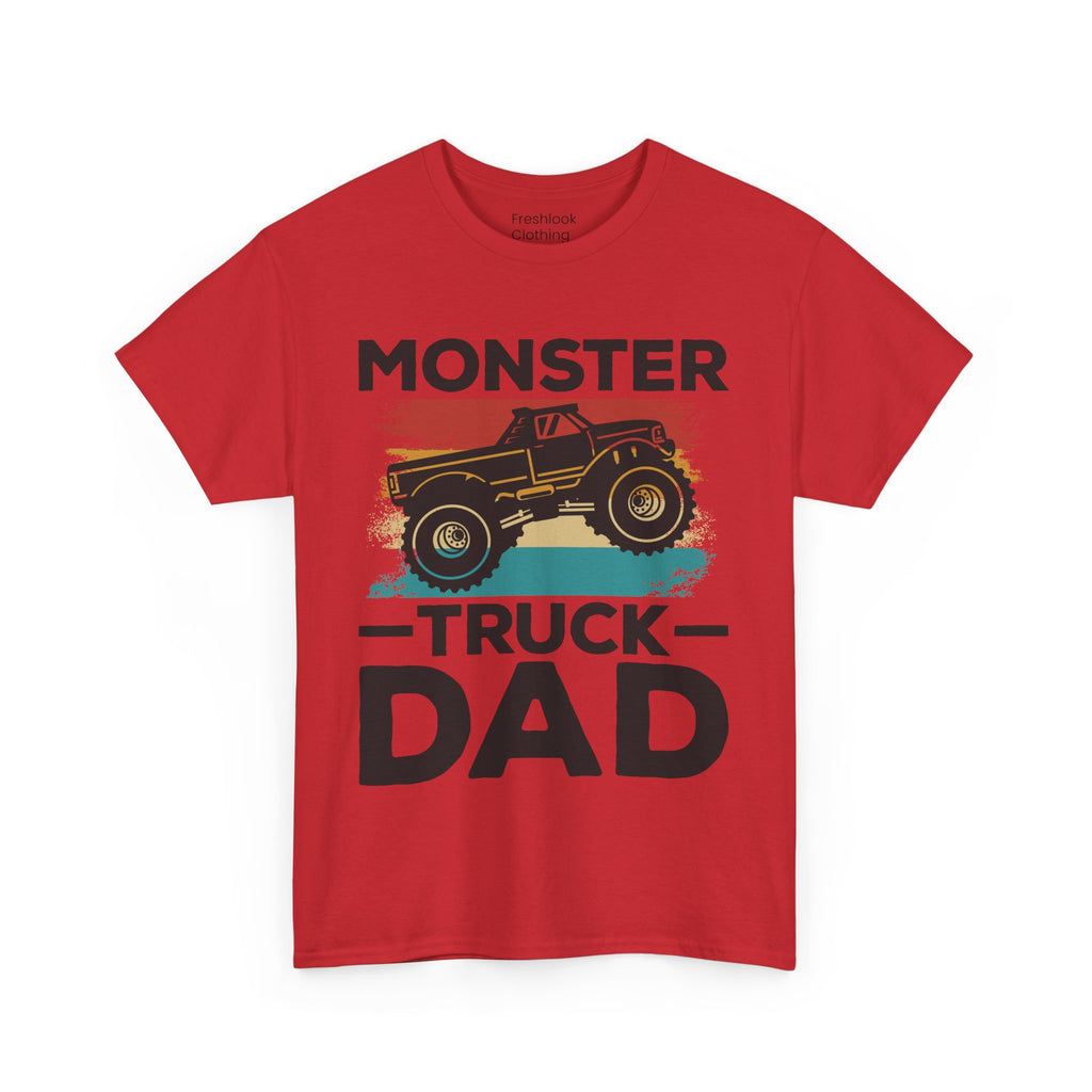 Dad's T-Shirt - Monster Truck Dad Design