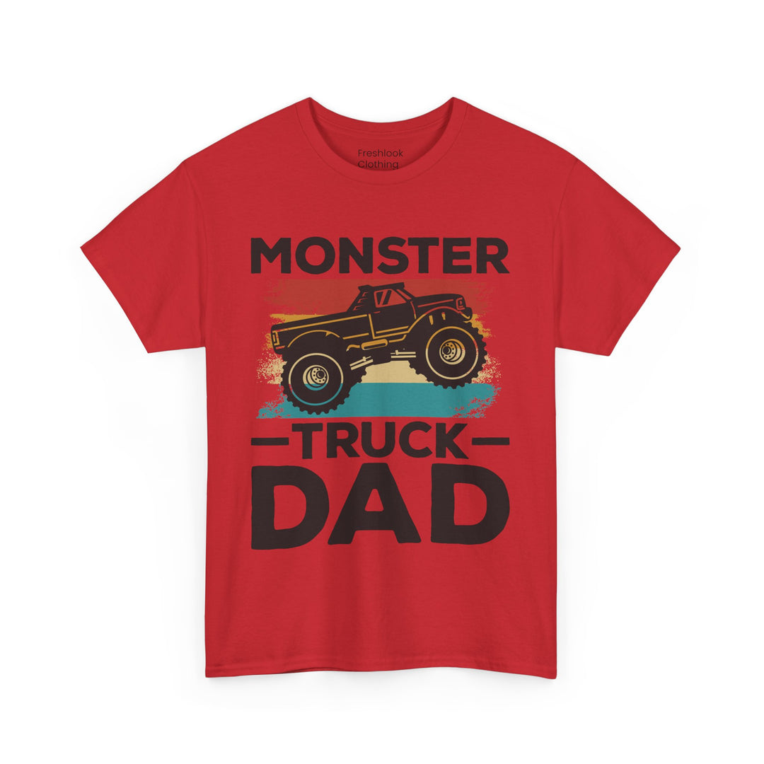 Dad's T-Shirt - Monster Truck Dad Design