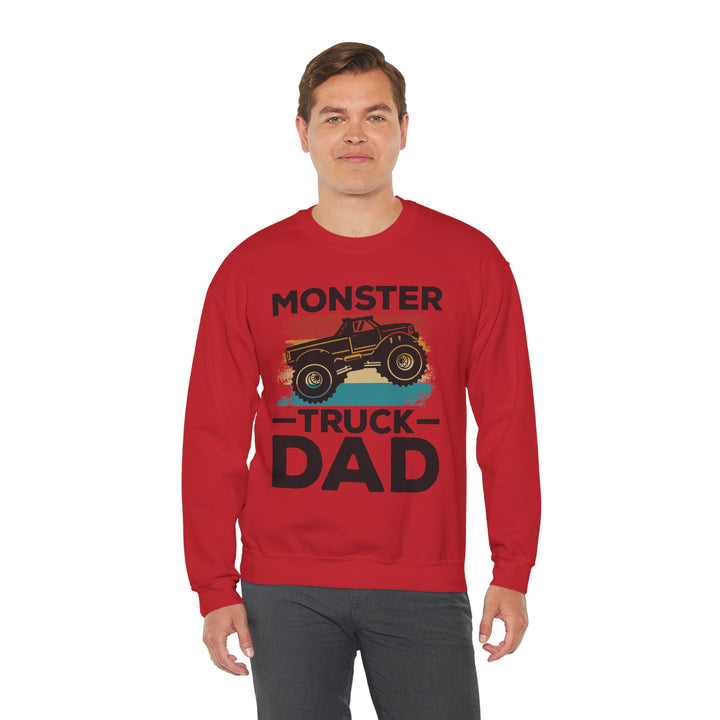 Dad’s Sweatshirt – Monster Truck Dad Design