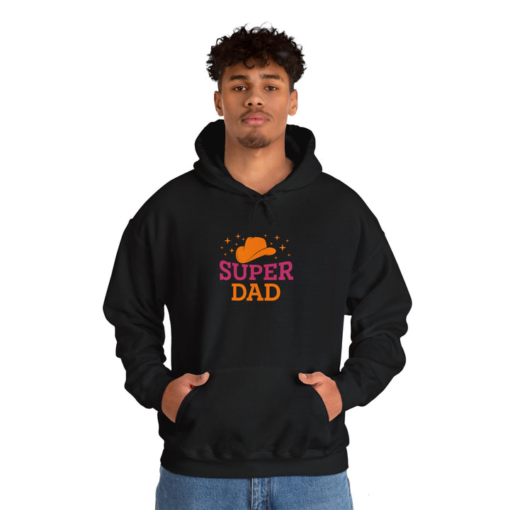 Dad’s Hooded Sweatshirt – Super Dad Design