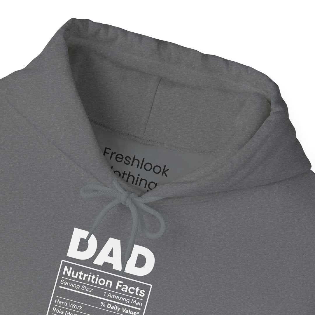 Dad’s Hooded Sweatshirt – Funny Dad Nutrition Facts Design