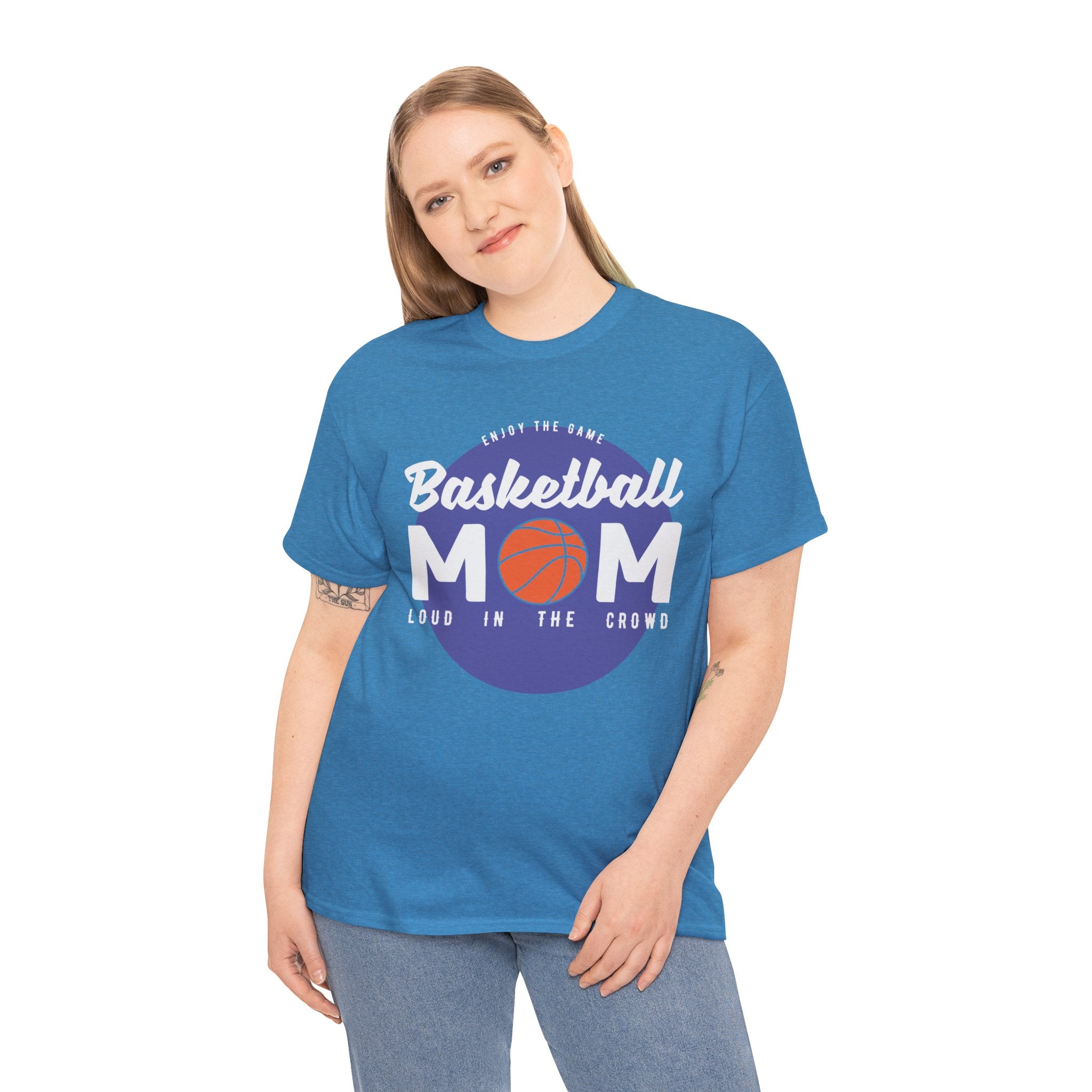 Mom T-Shirt - Basketball Mom Loud in the Crowd Design