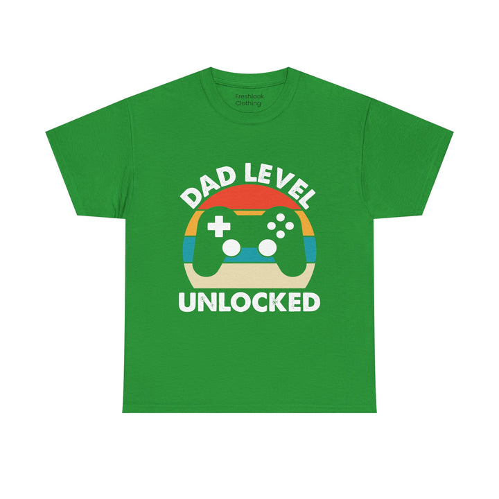 Dad's T-Shirt - Dad Level Unlocked Design