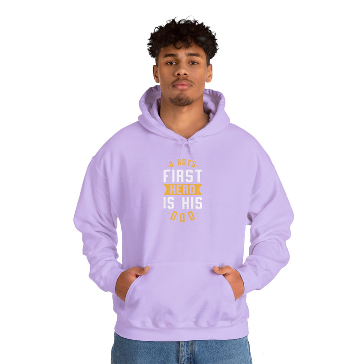 Dad’s Hooded Sweatshirt – Boys First Hero Is His Dad Design