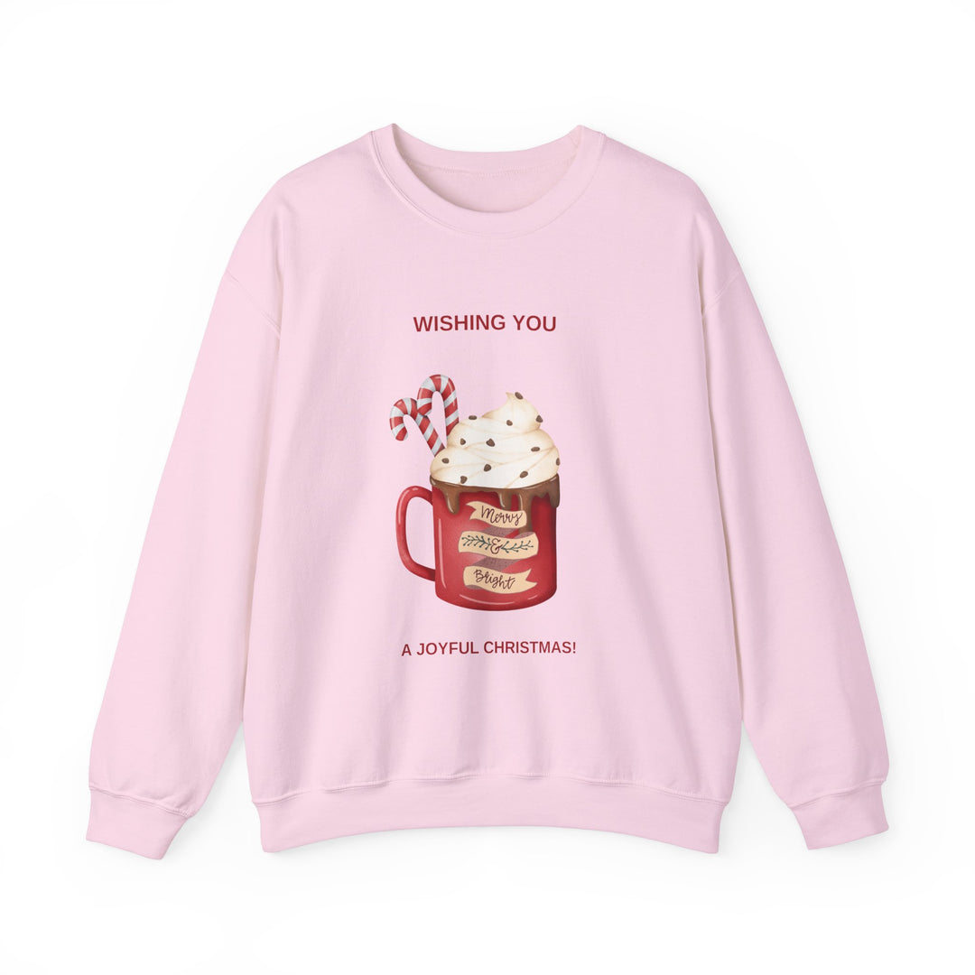 Joyful Christmas Hot Cocoa Sweatshirt - Cozy Holiday Crewneck