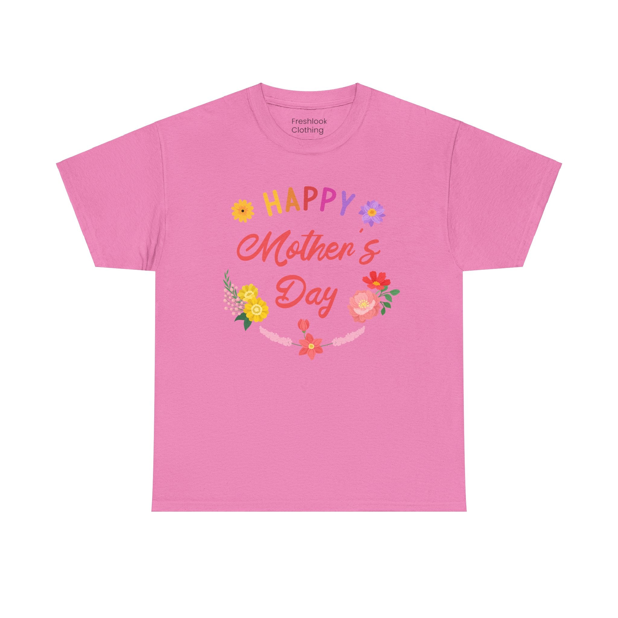 Mom T-Shirt - Happy Mother's Day Floral Design