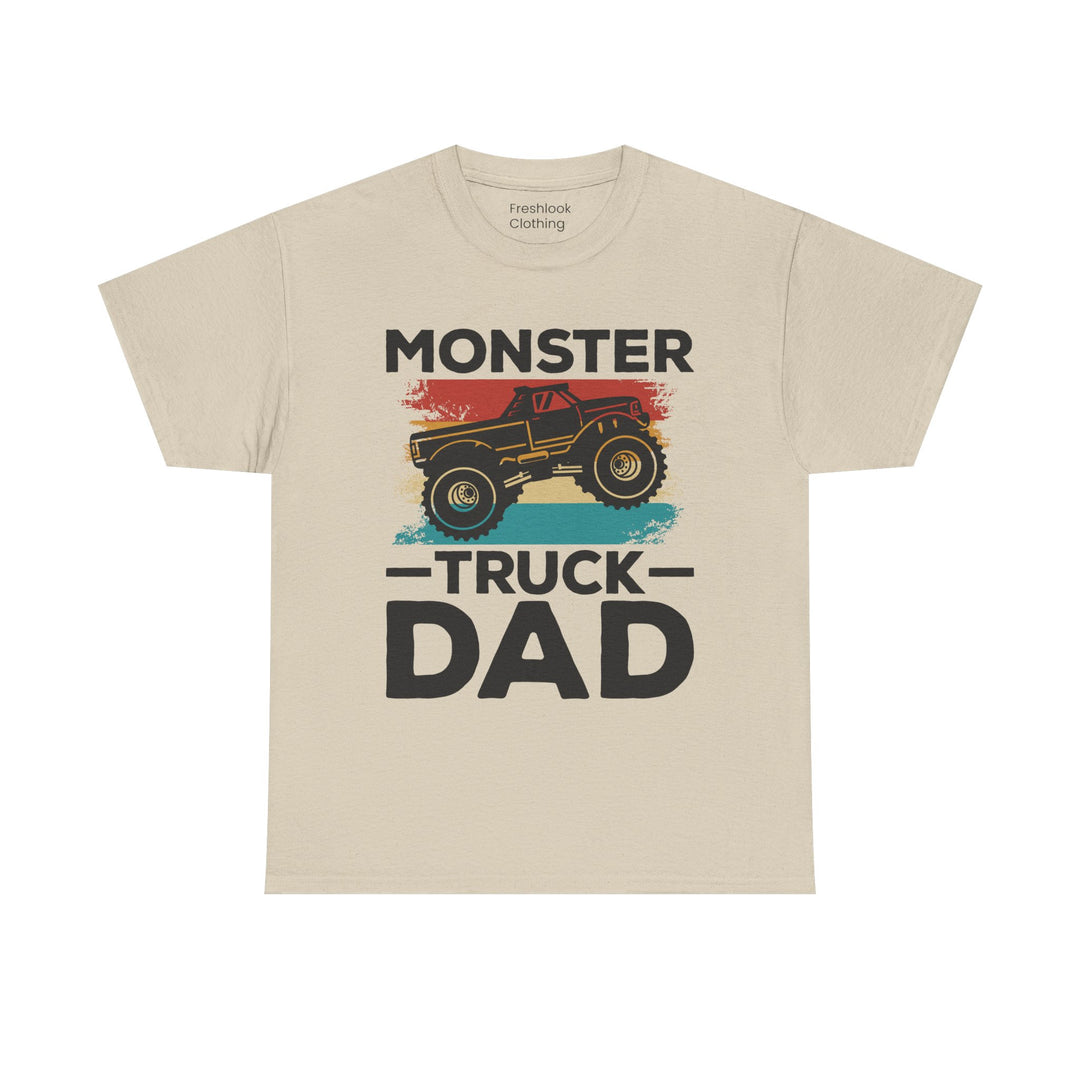 Dad's T-Shirt - Monster Truck Dad Design