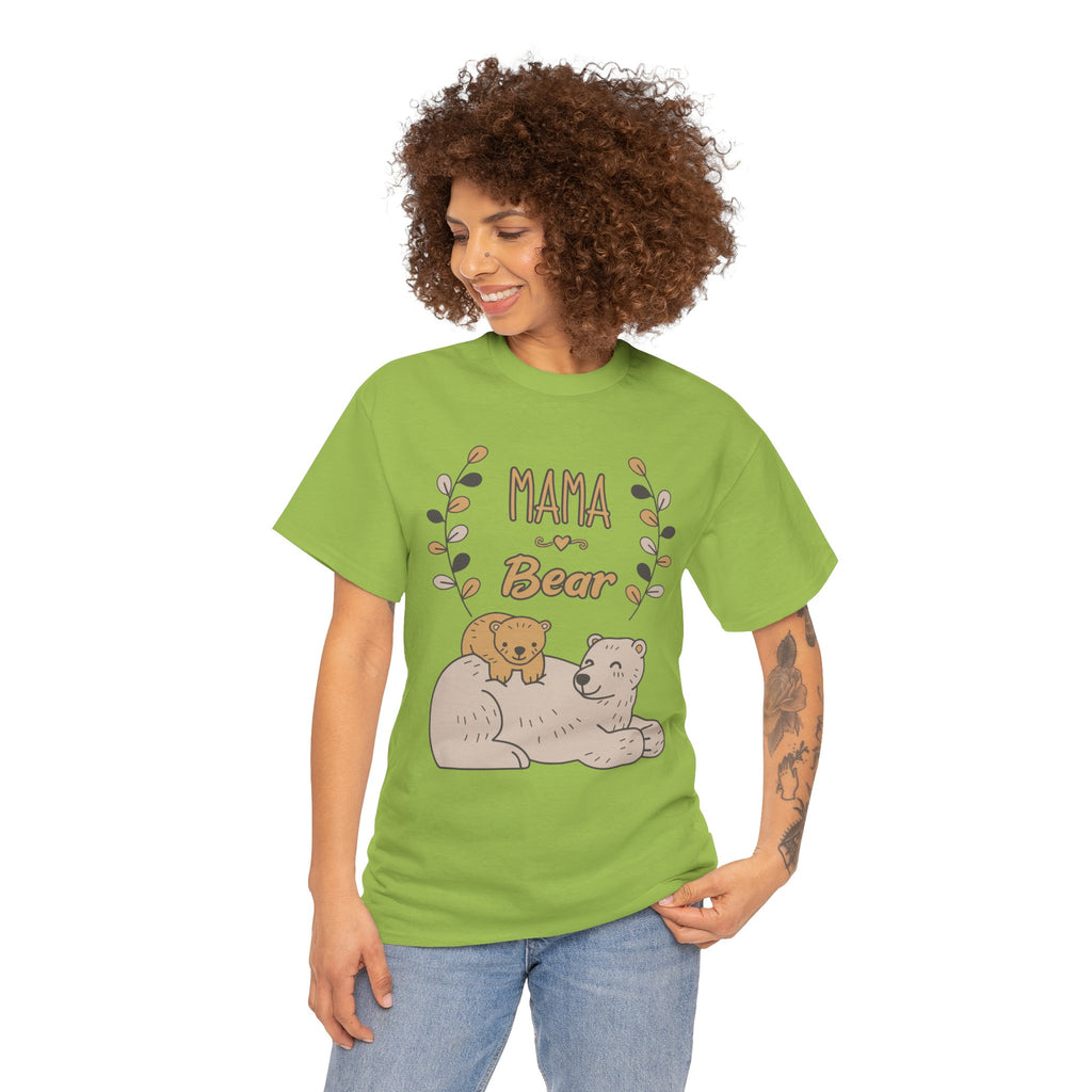Mom T-Shirt - Mama Bear Design - Cute Bear Family Graphic Tee