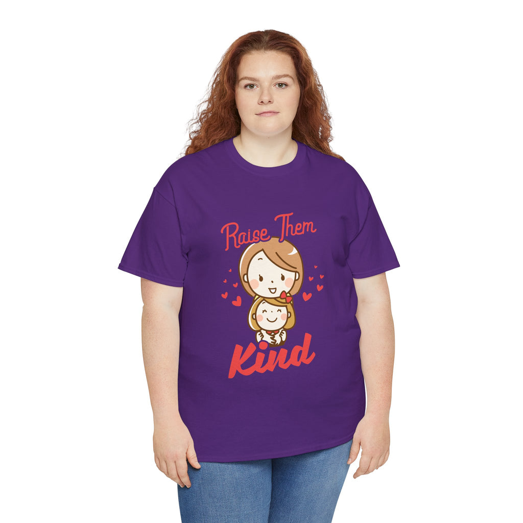 Mom T-Shirt – Raise Them Kind – Sweet Family Love Design