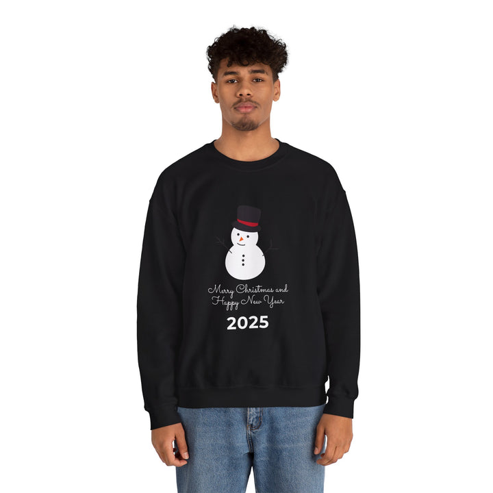 Christmas Snowman 2025 Crewneck Sweatshirt - "Merry Christmas and Happy New Year"