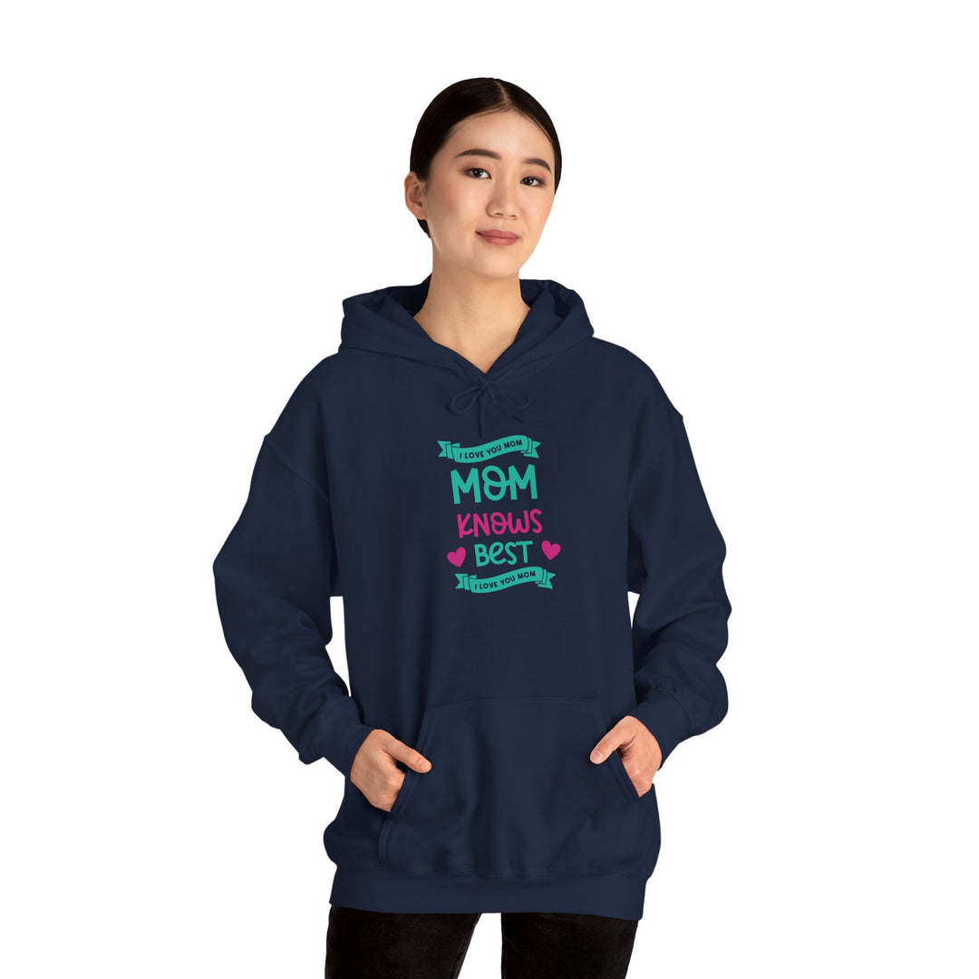 Mom's Hooded Sweatshirt – MOM Knows Best Design