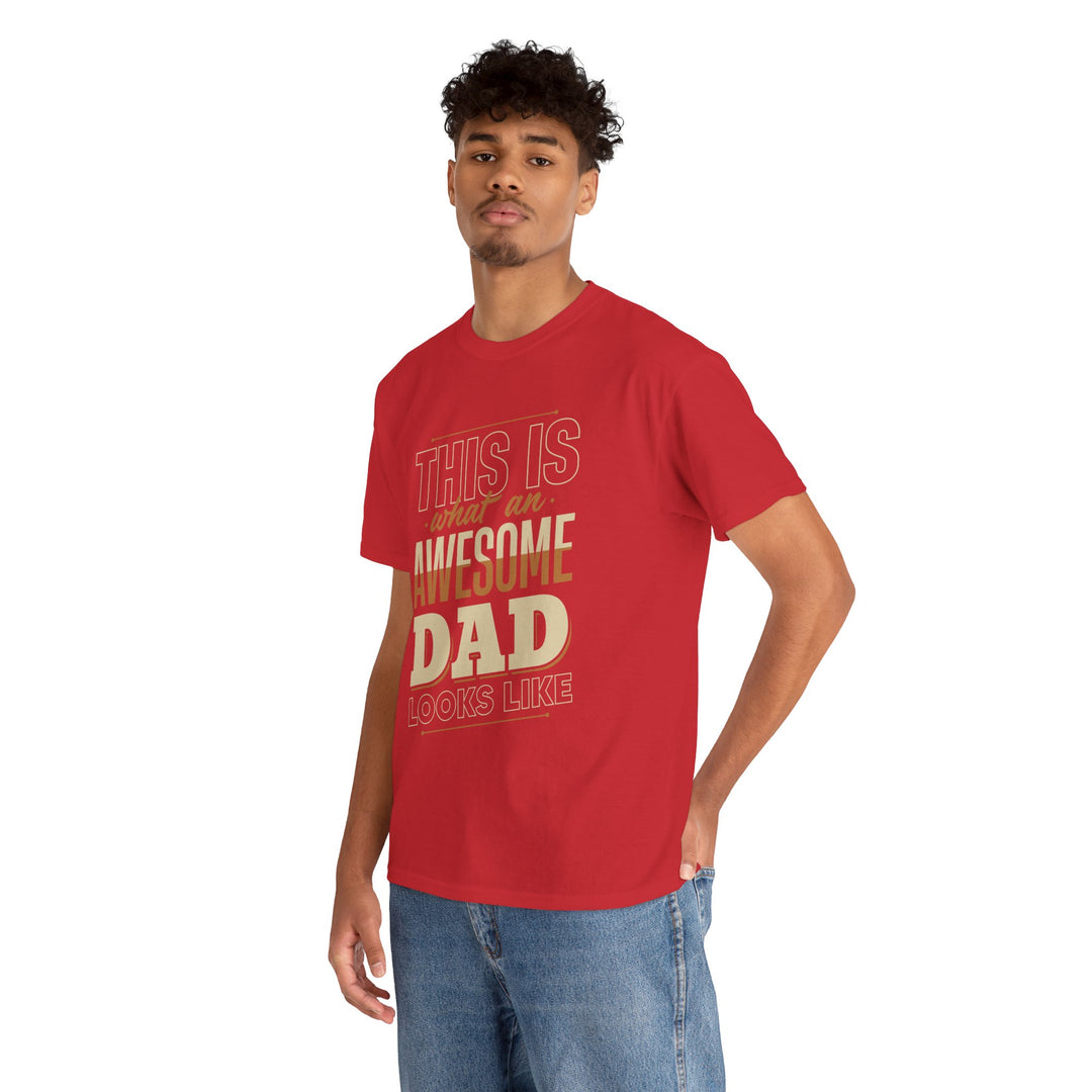 Dad's T-Shirt - This is What an Awesome Dad Looks Like Design