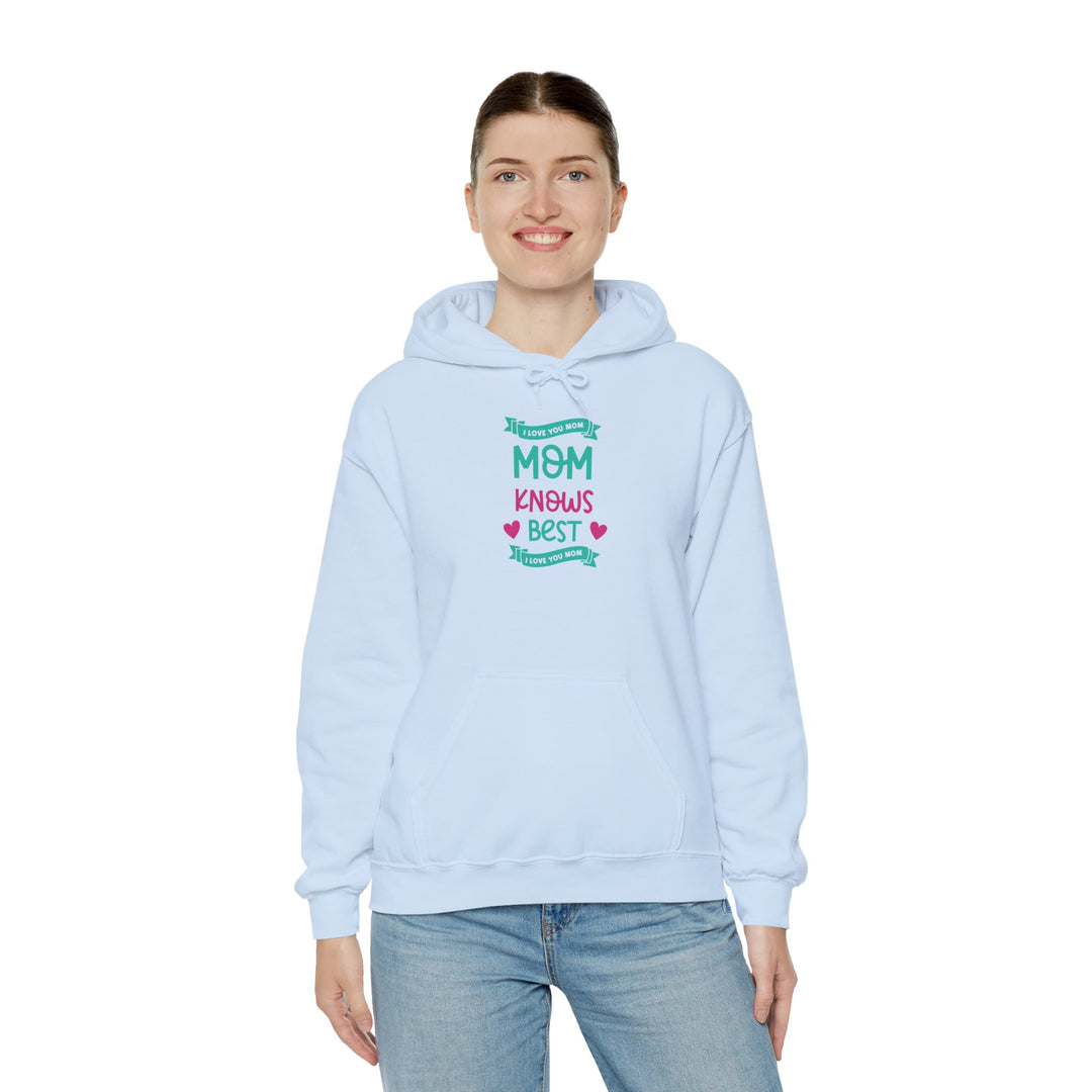 Mom's Hooded Sweatshirt – MOM Knows Best Design