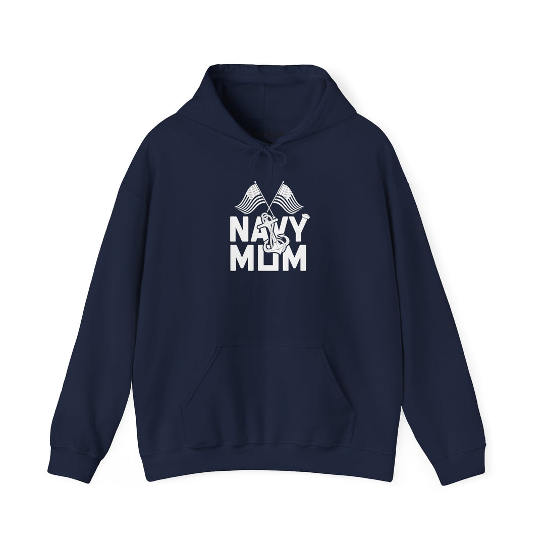 Mom's Hooded Sweatshirt – Navy Mom Design