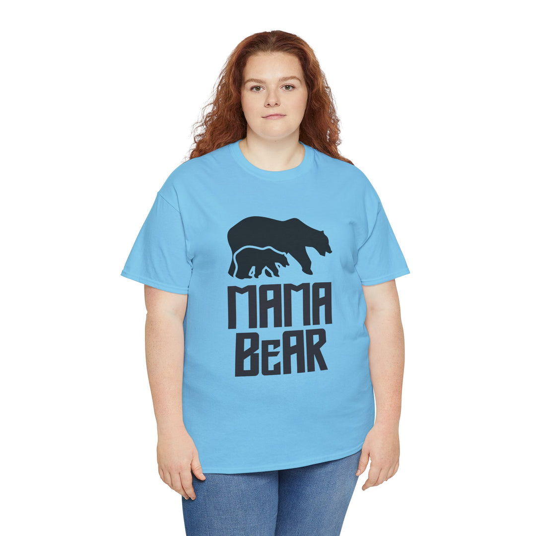 Mom’s T-shirt – Mama Bear Unisex Heavy Cotton Tee - Perfect Gift for Moms Design