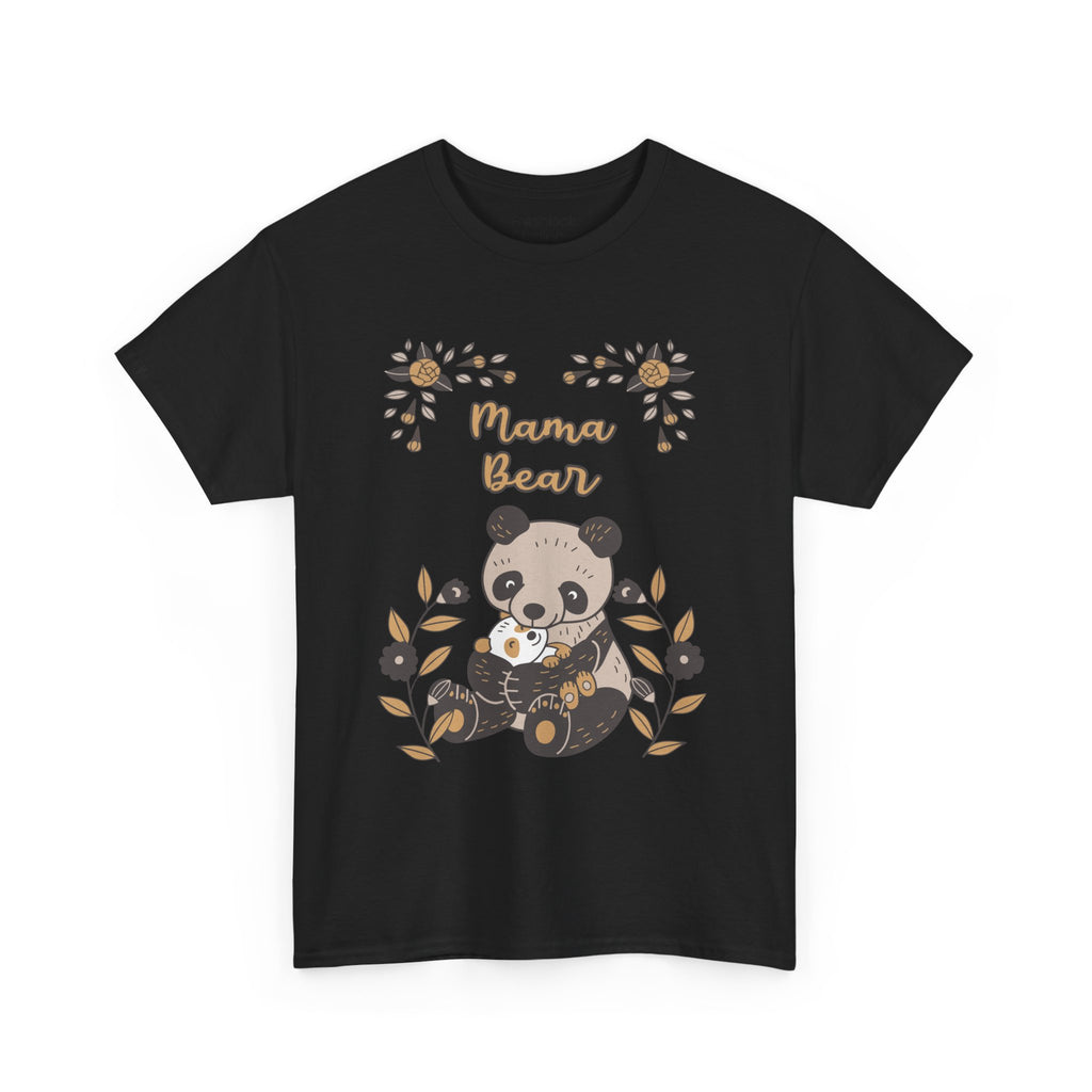 Mom T-Shirt - Mama Bear with Cute Panda Design