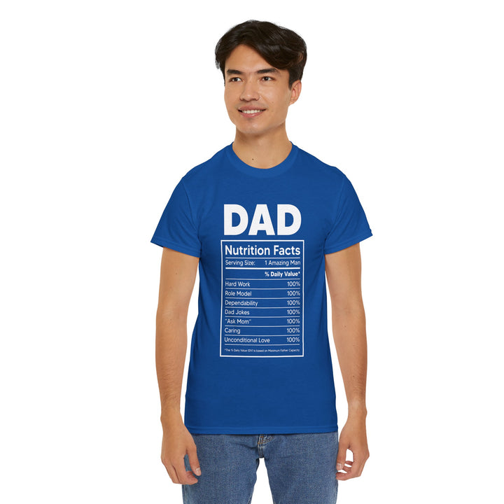 Dad's T-Shirt - Dad Nutrition Facts Design