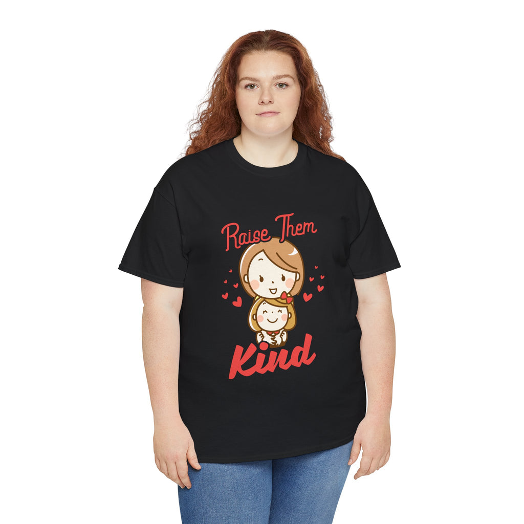 Mom T-Shirt – Raise Them Kind – Sweet Family Love Design