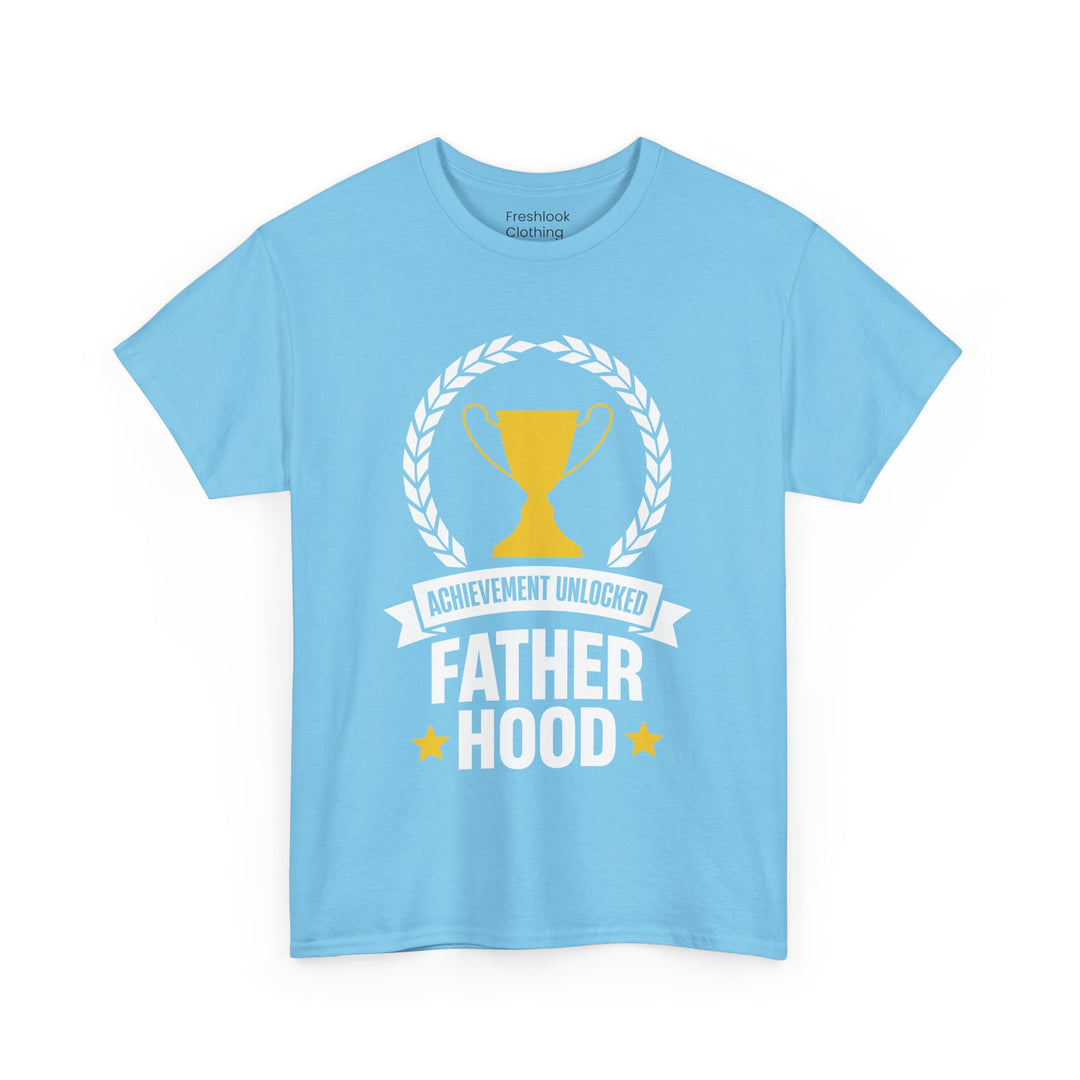 Dad's T-Shirt - Achievement Unlocked Fatherhood Design