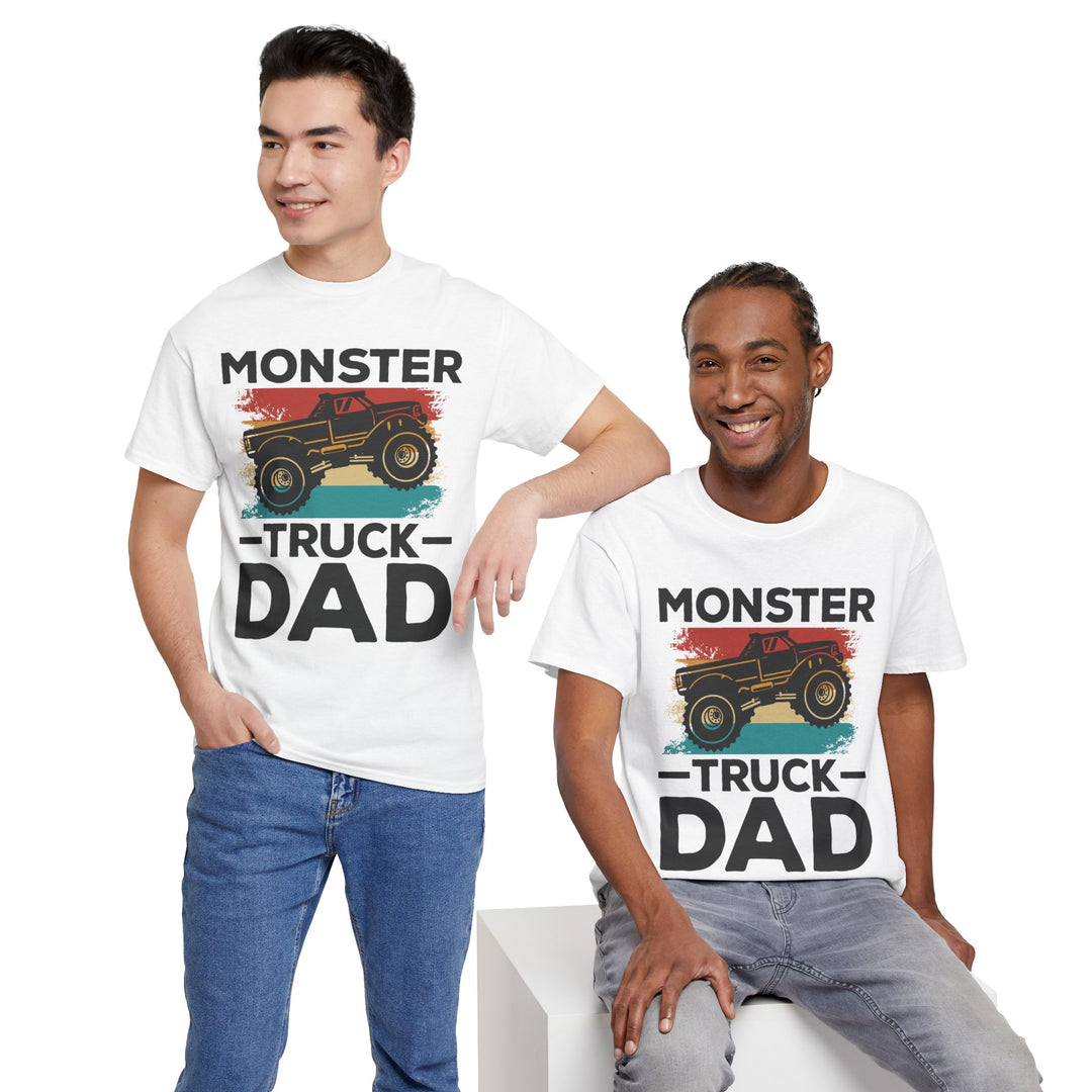 Dad's T-Shirt - Monster Truck Dad Design