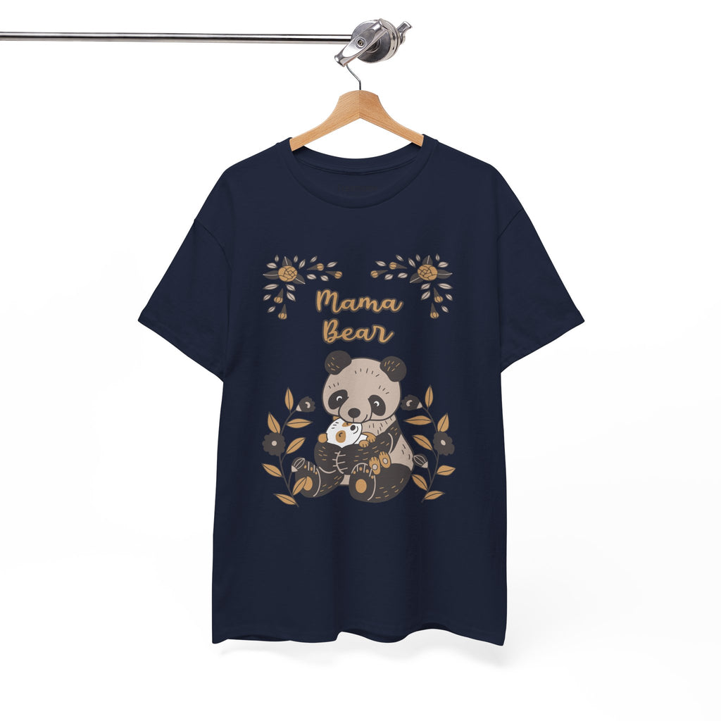Mom T-Shirt - Mama Bear with Cute Panda Design