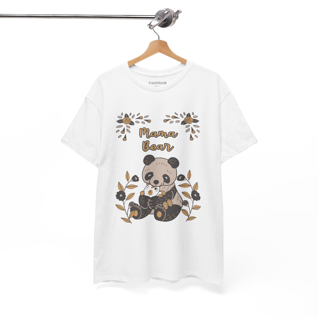 Mom T-Shirt - Mama Bear with Cute Panda Design