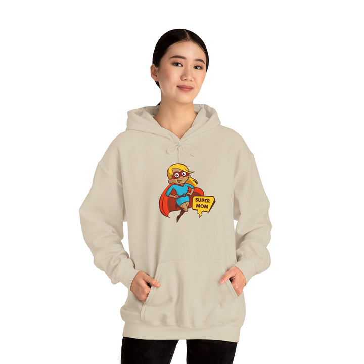 Mom's Unisex Hooded Sweatshirt - Super Mom Design