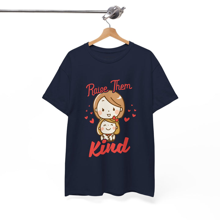 Mom’s T-shirt – Raise Them Kind - Sweet Family Love T-shirt Design