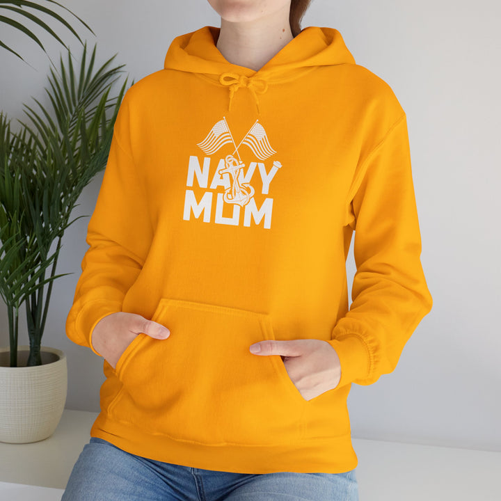 Mom's Hooded Sweatshirt – Navy Mom Design