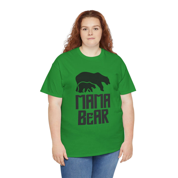 Mom’s T-shirt – Mama Bear Unisex Heavy Cotton Tee - Perfect Gift for Moms Design