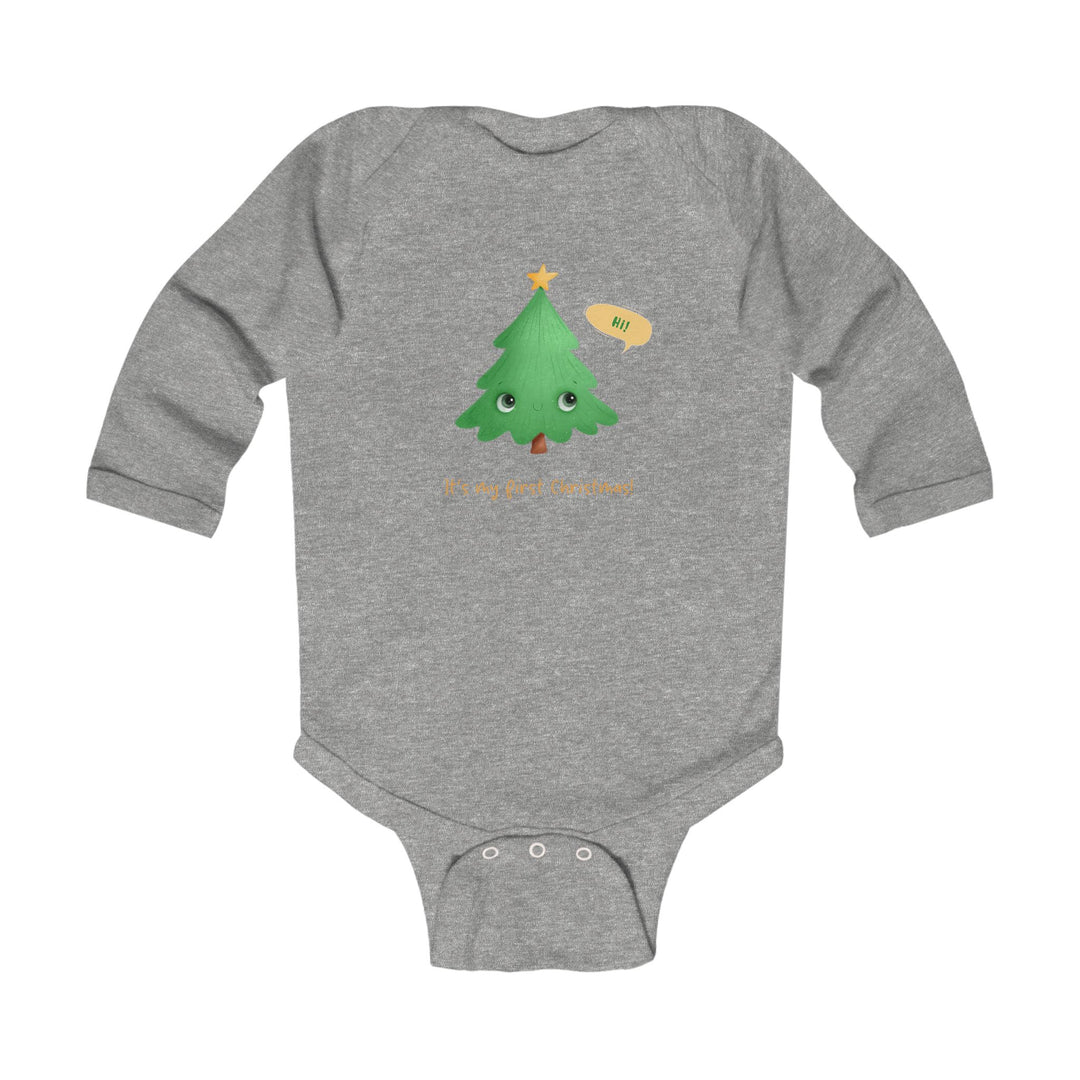 Infant Bodysuit - Cute Christmas Tree "It's My First Christmas" Holiday Baby One-Piece