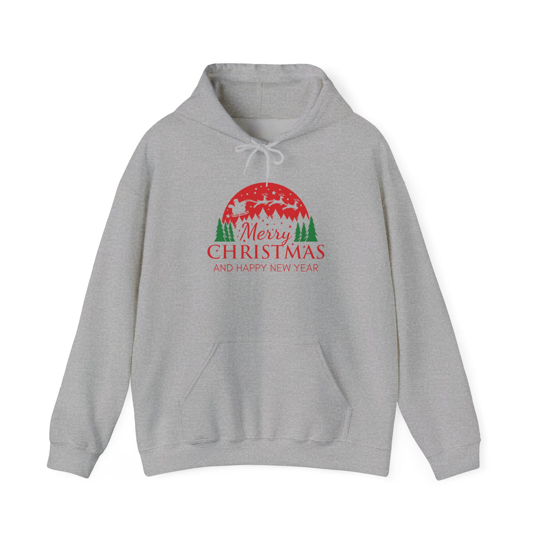 Merry Christmas Hoodie - Festive Red & Green Holiday Sweatshirt
